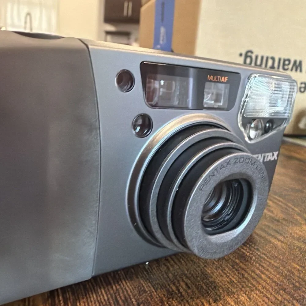 Pentax IQZoom 115M 35mm Point & Shoot Film Camera Tested Working